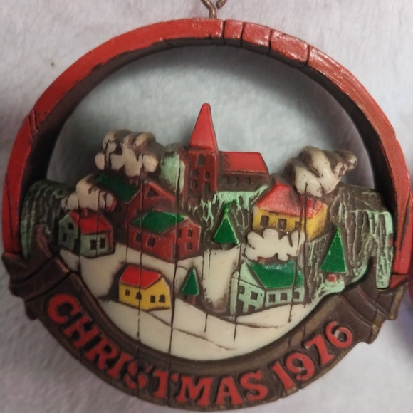 2 Vintage hallmark christmas ornaments